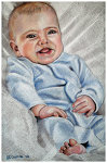 Colored pencil portrait entitled Benjamin.