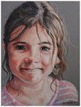 Colored pencil portrait entitled Clara, 4.