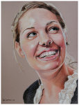 Colored pencil drawing entitled Rachel.